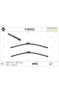 Valeo 119353 Silecek Süpürgesi Takımı 560mm / 560mm Mercedes W203 Cl203 S203 C209 A209 . Audı A4 Swf A2038207000-4b1955425b 1 Takım