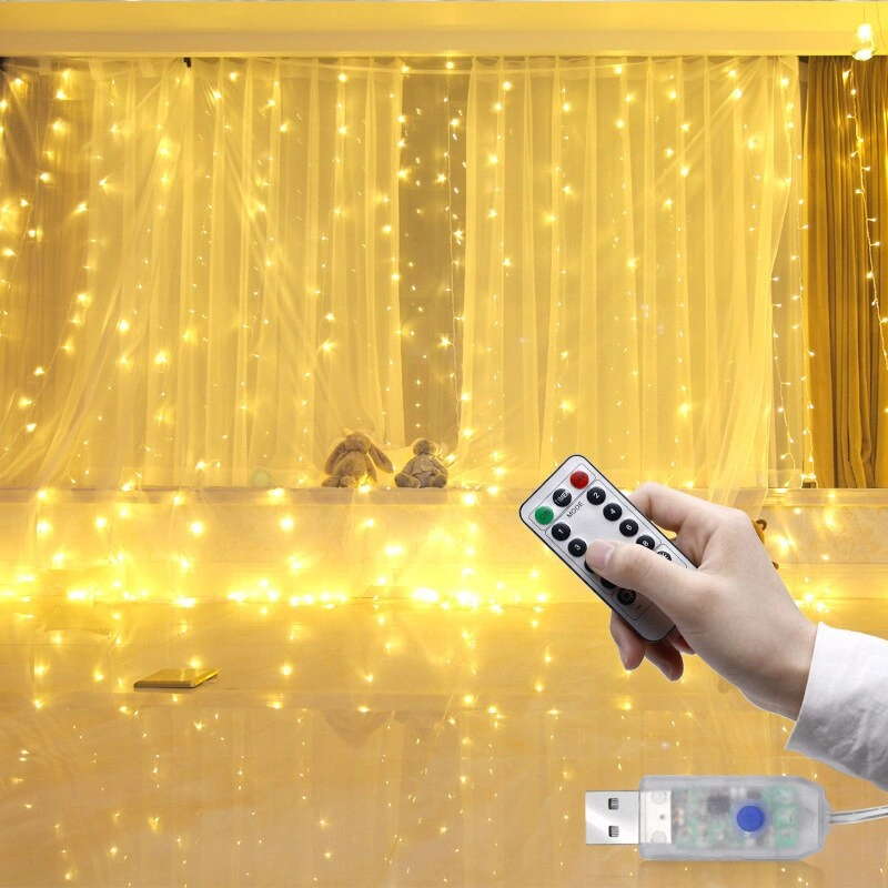 Tel Perde Led 3 3m 300 Led Gün Işığı Açık Bej Tel Perde Led 3 3m 300 Led Gün Işığı Açık Bej