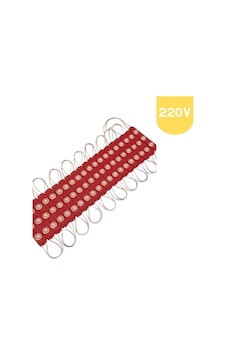 220 Volt 2 Watt 3 Lensli Kırmızı 2835 Smd Led Modül Ip65 10 Adet Modül 220 Volt 2 Watt 3 Lensli Kırmızı 2835 Smd Led Modül Ip65 10 Adet Modül