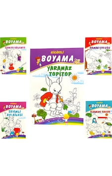 Hikayeli Boyama Kitapları 5'li Hikaye İle Boya Hikayeli Boyama Kitapları 5'li Hikaye İle Boya