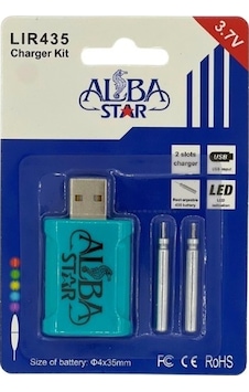 Albastar Olta Ucu Işığı Pili Şarj Kiti Albastar Olta Ucu Işığı Pili Şarj Kiti