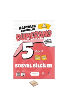 5. Sınıf Bumerang 32 Haftalık Sosyal Bilgiler Denemeleri+ Telefon Standı 5. Sınıf Bumerang 32 Haftalık Sosyal Bilgiler Denemeleri+ Telefon Standı