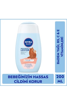 Nivea Baby Bebek Nemlendirici Losyon 200 ML 24 Saat Etkili Bakım Ve Koruma, Hassas Cilt, Aloe Vera Nivea Baby Bebek Nemlendirici Losyon 200 ML 24 Saat Etkili Bakım Ve Koruma, Hassas Cilt, Aloe Vera