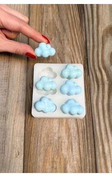Bubble Bulut Mini Altılı Silikon Mum Kalıbı . Bubble Bulut Mini Altılı Silikon Mum Kalıbı .