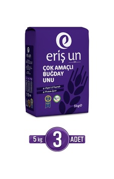 Eriş Un 5 Kg 3'lü Çok Amaçlı Buğday Unu Eriş Un 5 Kg 3'lü Çok Amaçlı Buğday Unu