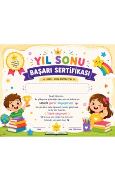 10 Adet Yıl Sonu Başarı Sertifikası 2025-2026 Eğitim Yılı Ilkokul Öğrencileri Için Motivasyon Ve Tebrik Belgesi - Bej - 050 10 Adet Yıl Sonu Başarı Sertifikası 2025-2026 Eğitim Yılı Ilkokul Öğrencileri Için Motivasyon Ve Tebrik Belgesi - Bej - 050