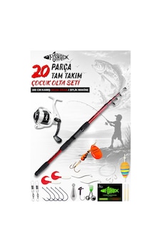 20 Parça Tam Takım Çocuk Olta Seti - 165cm Kamış 50-150 Gr/20'lik Makine Beyaz 20 Parça Tam Takım Çocuk Olta Seti - 165cm Kamış 50-150 Gr/20'lik Makine Beyaz