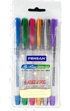 Pensan My King Simli Jel Kalem 6'lı 2227-6 Pensan My King Simli Jel Kalem 6'lı 2227-6