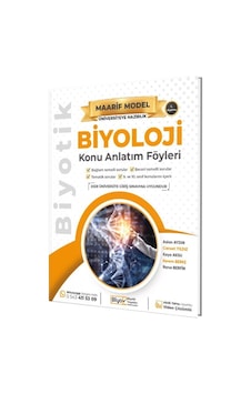 Biyotik Yayınları Üniversiteye Hazırlık Biyoloji Maarif Model Konu Anlatım Föyleri Biyotik Yayınları Üniversiteye Hazırlık Biyoloji Maarif Model Konu Anlatım Föyleri