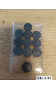 1.5 Cm Güçlü Yuvarlak Mıknatıs - El Yapımı Ürünler İçin Hobi Mıknatısı 10'lu Paket 1.5 Cm Güçlü Yuvarlak Mıknatıs - El Yapımı Ürünler İçin Hobi Mıknatısı 10'lu Paket