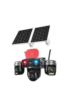 O-kam Ok-336 Premium 4g Solar Çift Panelli 4 Lensli Sirenli Kamera O-kam Ok-336 Premium 4g Solar Çift Panelli 4 Lensli Sirenli Kamera