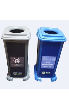 70 Litre Geri Dönüşüm Atık Kovası 2li Set Yeşil 70 Litre Geri Dönüşüm Atık Kovası 2li Set Yeşil