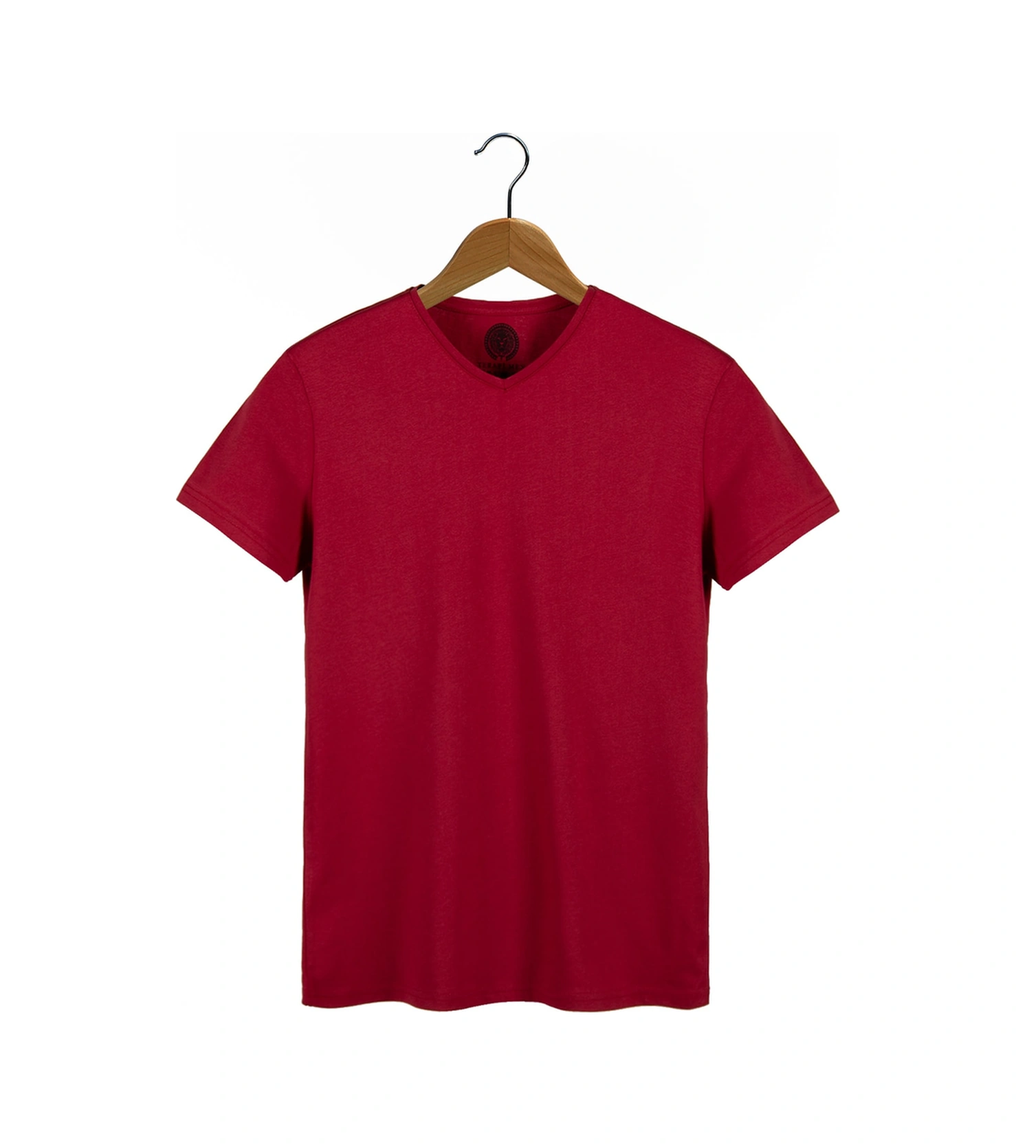 Veaven Erkek Basic Slim Fit V Yaka Kısa Kollu T-shirt Bordo Veaven Erkek Basic Slim Fit V Yaka Kısa Kollu T-shirt Bordo