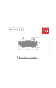 Gold Ad 103 Fren Balata Sinter Metal