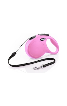 Flexi New Classic İp Otomatik Gezdirme Tasması (M) 8M Pembe Flexi New Classic İp Otomatik Gezdirme Tasması (M) 8M Pembe
