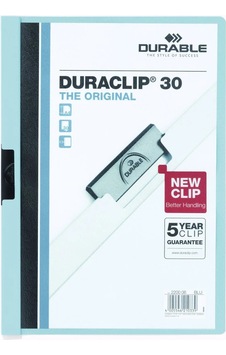 Durable 2200 Duraclip 30 25 Sayfa Kapasiteli Sıkıştırmalı Dosya Mavi Renk Mavi Durable 2200 Duraclip 30 25 Sayfa Kapasiteli Sıkıştırmalı Dosya Mavi Renk Mavi