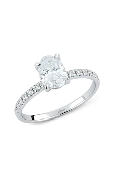1.17 Ct Pırlanta Oval Tektaş Yüzük Beyaz
