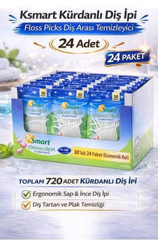 Hemengo Ksmart Kürdanlı Diş İpi 30 Adet Floss Picks Diş Arası Temizleyici 24 Paket Hmngobzs Hemengo Ksmart Kürdanlı Diş İpi 30 Adet Floss Picks Diş Arası Temizleyici 24 Paket Hmngobzs