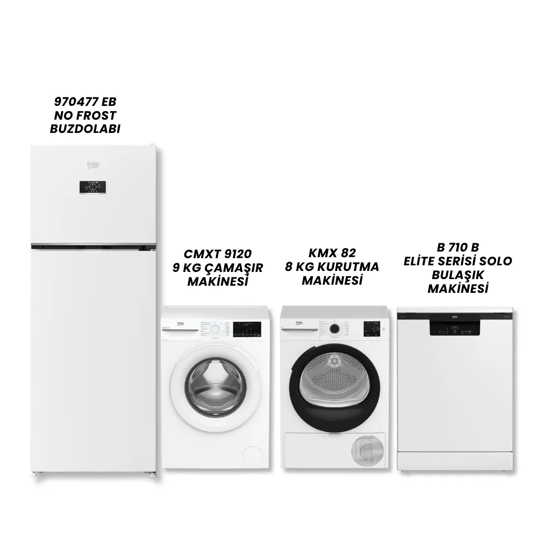 Beko 970477 EB - CMXT 9120 - KMX 82 - B 710 Beyaz Eşya Setleri Beko 970477 EB - CMXT 9120 - KMX 82 - B 710 Beyaz Eşya Setleri