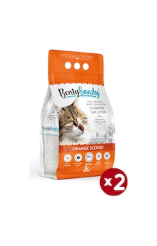 Benty Sandy Portakal Kokulu İnce Topaklaşan Bentonit Kedi Kumu 2 x 5 L Benty Sandy Portakal Kokulu İnce Topaklaşan Bentonit Kedi Kumu 2 x 5 L