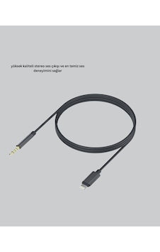 İphone Uyumlu Lightning 3.5mm Aux Adaptör Kablo Stereo Ses Aktarım Standart İphone Uyumlu Lightning 3.5mm Aux Adaptör Kablo Stereo Ses Aktarım Standart