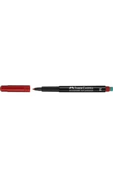 Faber-Castell Multimark Asetat Kalemi Permanent M Seri Kırmızı Faber-Castell Multimark Asetat Kalemi Permanent M Seri Kırmızı
