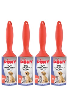 Pony Tüy Toplayıcı Rulo 50 Yaprak 4'lü Pony Tüy Toplayıcı Rulo 50 Yaprak 4'lü