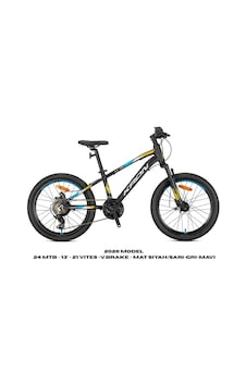 Xc 75 - 24 Mtb - 13' - 21 Vites -v.brake - Mat Siyah/sarı-gri-mavi Xc 75 - 24 Mtb - 13' - 21 Vites -v.brake - Mat Siyah/sarı-gri-mavi