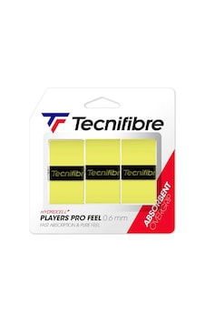 Tecnifibre Players Pro Feel Overgrip 3'lü Lime Tenis Gribi Beyaz