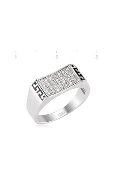 Zirkon Taşlı Gümüş Yüzük N11.25201 Zirkon Taşlı Gümüş Yüzük N11.25201