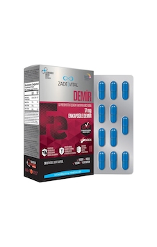Zade Vital Iron Fe 30 Kapsül Zade Vital Iron Fe 30 Kapsül