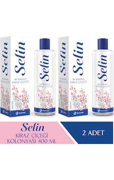 Selin Parfümlü Kolonya Kiraz Çiçeği 2 x 400 ML Selin Parfümlü Kolonya Kiraz Çiçeği 2 x 400 ML