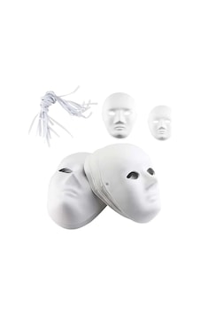 Bu-bu Maske İnsan Yüzü Modeli 3026 12'li Paket Bu-bu Maske İnsan Yüzü Modeli 3026 12'li Paket