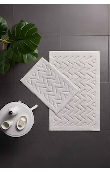 Bevel Angles 2'li Banyo Paspası Ekru Bevel Angles 2'li Banyo Paspası Ekru