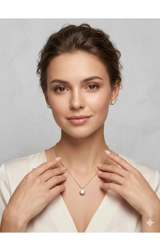 Yuvarlak Tek Taş Detaylı Set - Set0023 Diğer