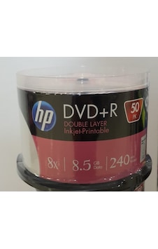 HP Dvd+R Dl 8.5Gb Printable 50 Cakebox