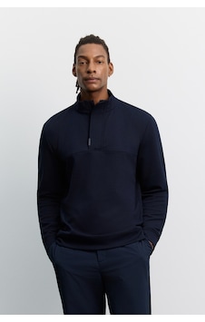 Avva Erkek Lacivert Dik Yaka Fermuarlı Kolay Ütülenen Pamuklu Regular Fit Sweatshirt A62y1222 Avva Erkek Lacivert Dik Yaka Fermuarlı Kolay Ütülenen Pamuklu Regular Fit Sweatshirt A62y1222