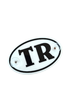 Tr Plaka Oval Vantuzlu Pleksi Cam Süsü Beyaz 13x8cm Standart Tr Plaka Oval Vantuzlu Pleksi Cam Süsü Beyaz 13x8cm Standart