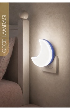 Yarım Hilal Ay Gece Lambası On/off Tuşlu Koridor Hol Işığı Uyuma Işığı Beyaz K6975 Yarım Hilal Ay Gece Lambası On/off Tuşlu Koridor Hol Işığı Uyuma Işığı Beyaz K6975