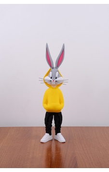 Bugs Bunny Figürü - Özel Tasarım 36 Cm Sarı - 693904912 Bugs Bunny Figürü - Özel Tasarım 36 Cm Sarı - 693904912