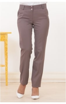 Soralline Kadın Klasik Pantalon 1641 Vizon Cepli,Arkacep Fleto... Vizon Soralline Kadın Klasik Pantalon 1641 Vizon Cepli,Arkacep Fleto... Vizon