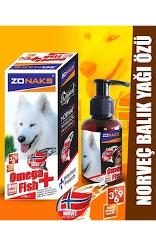 Zonaks Köpekler İçin Norveç Balık Yağı Omega Fish 100 ML