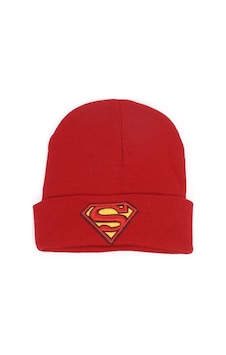 Atlantis Superman Classic Logo Katlamalı Bere Kırmızı Çok Renkli