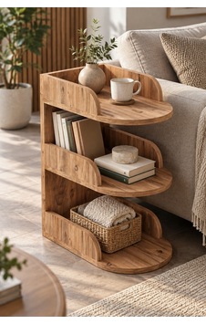 Sulorahome Yan Sehpa Kahverengi Suntalam 60x43 Cm Atlantik Çam Sulorahome Yan Sehpa Kahverengi Suntalam 60x43 Cm Atlantik Çam