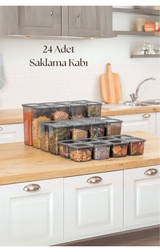 24'lü 3 Boy Kavanoz Seti & Saklama Kabı & Erzak Kabı 8x650/1300/1900 Ml 40 Lı Etiket Hediyeli Altın 24'lü 3 Boy Kavanoz Seti & Saklama Kabı & Erzak Kabı 8x650/1300/1900 Ml 40 Lı Etiket Hediyeli Altın
