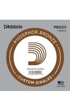 Daddario Pb053 Phosphor Bronze .053 Akustik Gitar Tek Tel Daddario Pb053 Phosphor Bronze .053 Akustik Gitar Tek Tel