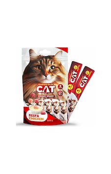 Euro-gold - 352 - Cat Sıvı Kedi Ödülü Dana - Tavuk - Csmo-tex - Etli 5x15gr Euro-gold - 352 - Cat Sıvı Kedi Ödülü Dana - Tavuk - Csmo-tex - Etli 5x15gr