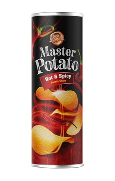 4 Adet Master Potato Acılı & Baharatlı Cips 160g 4 Adet Master Potato Acılı & Baharatlı Cips 160g