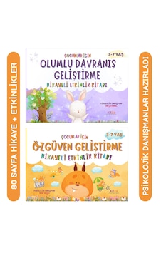 3-7 Yaş Arası Çocuklar İçin Özgüven Ve Olumlu Davranış Geliştirme Etkinlikli Hikayeler Seti 2 Kitap 3-7 Yaş Arası Çocuklar İçin Özgüven Ve Olumlu Davranış Geliştirme Etkinlikli Hikayeler Seti 2 Kitap