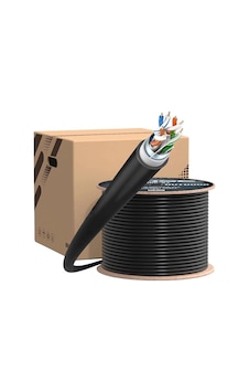 Rose Rdc-57 305mt 23awg Outdoor Dış Ortam Siyah Cat6 Kablo 0.57mm 100 M Rose Rdc-57 305mt 23awg Outdoor Dış Ortam Siyah Cat6 Kablo 0.57mm 100 M